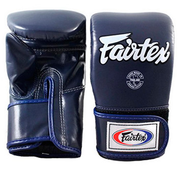 Fairtex TGT7 Bag Gloves Muay Thai Boxing Full Thumb "Cross-Trainer" Blue