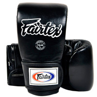 Fairtex TGT7 Bag Gloves Muay Thai Boxing Full Thumb "Cross-Trainer" Black