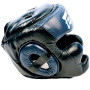 Fairtex HG13 Boxing Headgear Head Guard "Diagonal Vision Sparring" Black-Blue