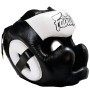 Fairtex HG13 Boxing Headgear Head Guard "Diagonal Vision Sparring" Black-White