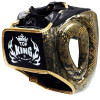 TKB TopKing "Snake" Boxing Headgear Head Guard Gold (Black)