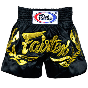 Fairtex BS0646 Muay Thai Boxing Shorts "Eternal Gold" Free Shipping