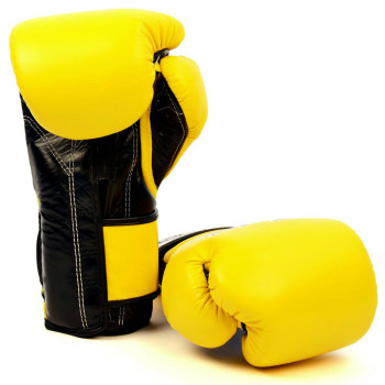 Fairtex BGV9 Boxing Gloves Mexican Style "Heavy Hitter's" Yellow