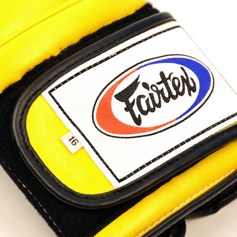 Fairtex BGV9 Boxing Gloves Mexican Style "Heavy Hitter's" Yellow