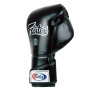 Fairtex BGV6 Boxing Gloves "Stylish Angular Sparring" Full Wrist Closure Black