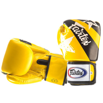 Fairtex BGV1 Boxing Gloves "Nation Print" Universal Yellow