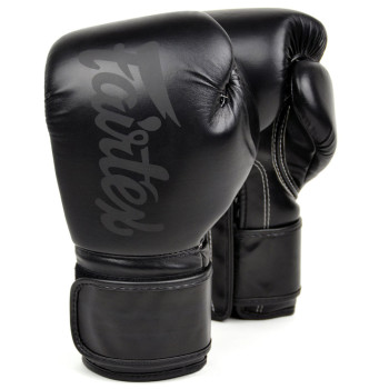 Fairtex BGV14 Boxing Gloves Black Solid